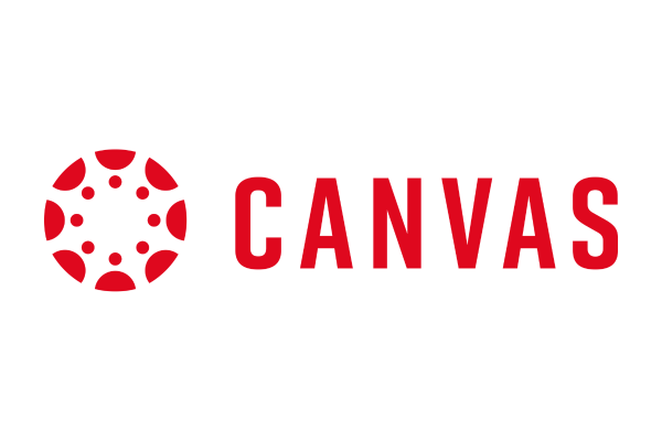 logo for the Canvas learning management system, featuring a red circle design next to the word Canvas written in red