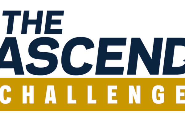 the phrase "The ASCEND Challenge" stylized so that the D in ASCEND is an arrow curving upward