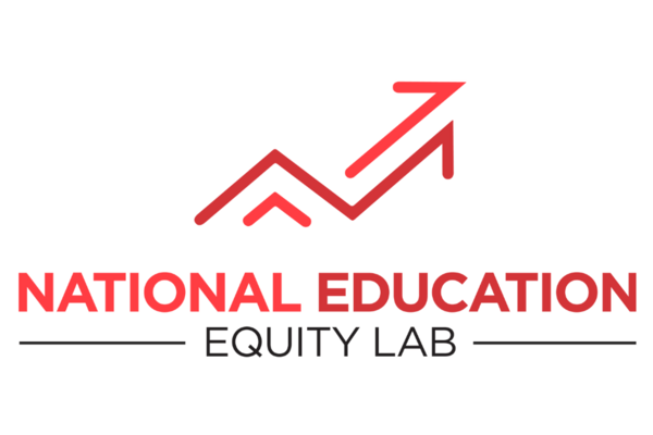 National Education Equity Lab logo featuring a red upward trending arrow above the text.