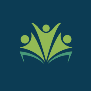 graphic suggestive of an open book with the pages represented by people (from the Notre Dame Inclusive Teaching Academy logo)
